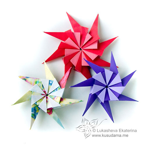 Solar modular origami stars