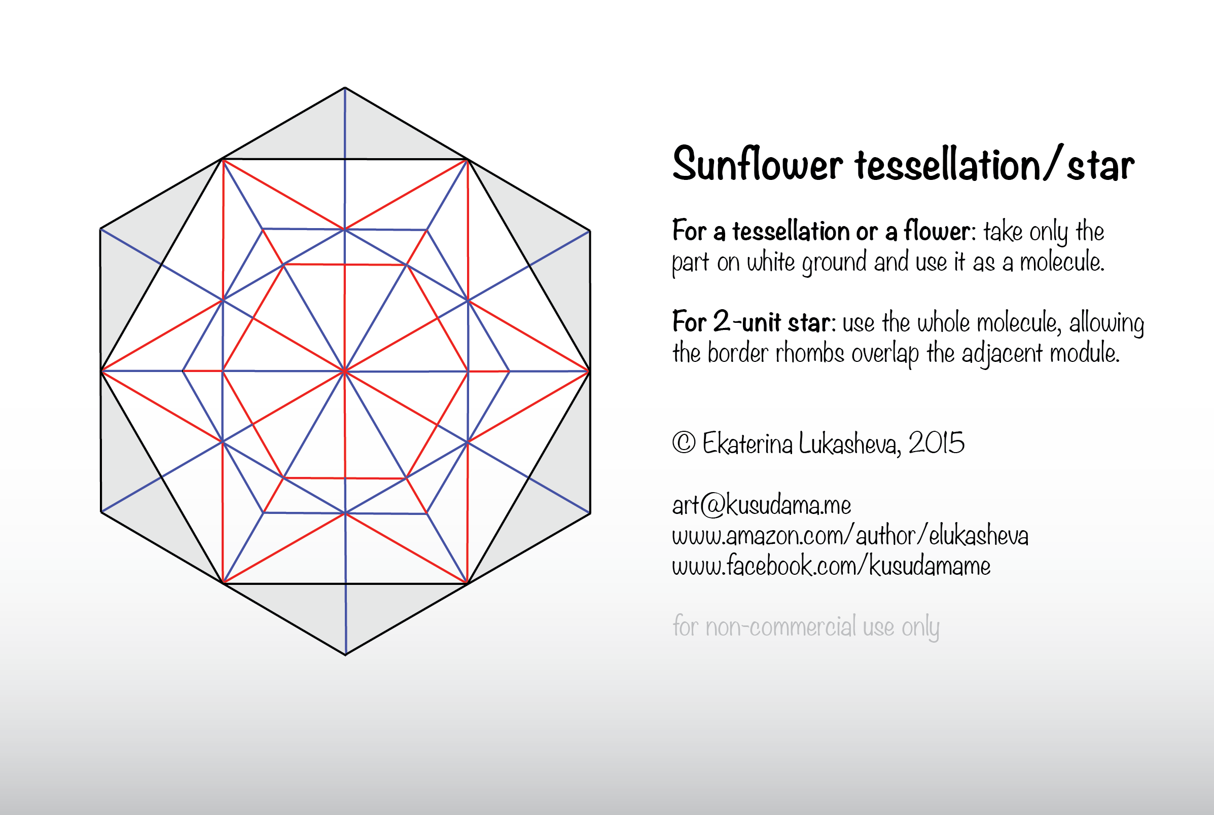 Diagram for Sunflower_star kusudama