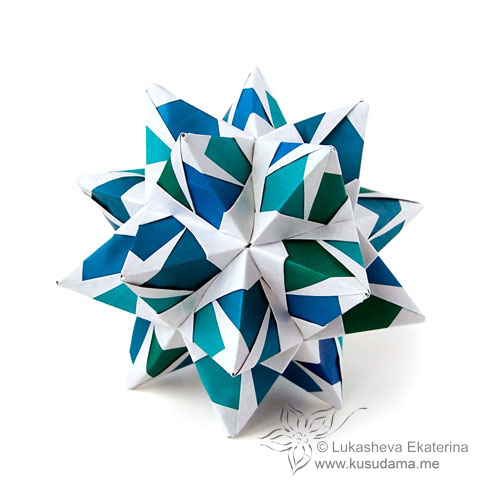Masquerade modular origami unit.