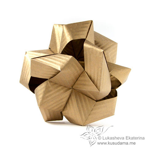 Modulata origami kusudama