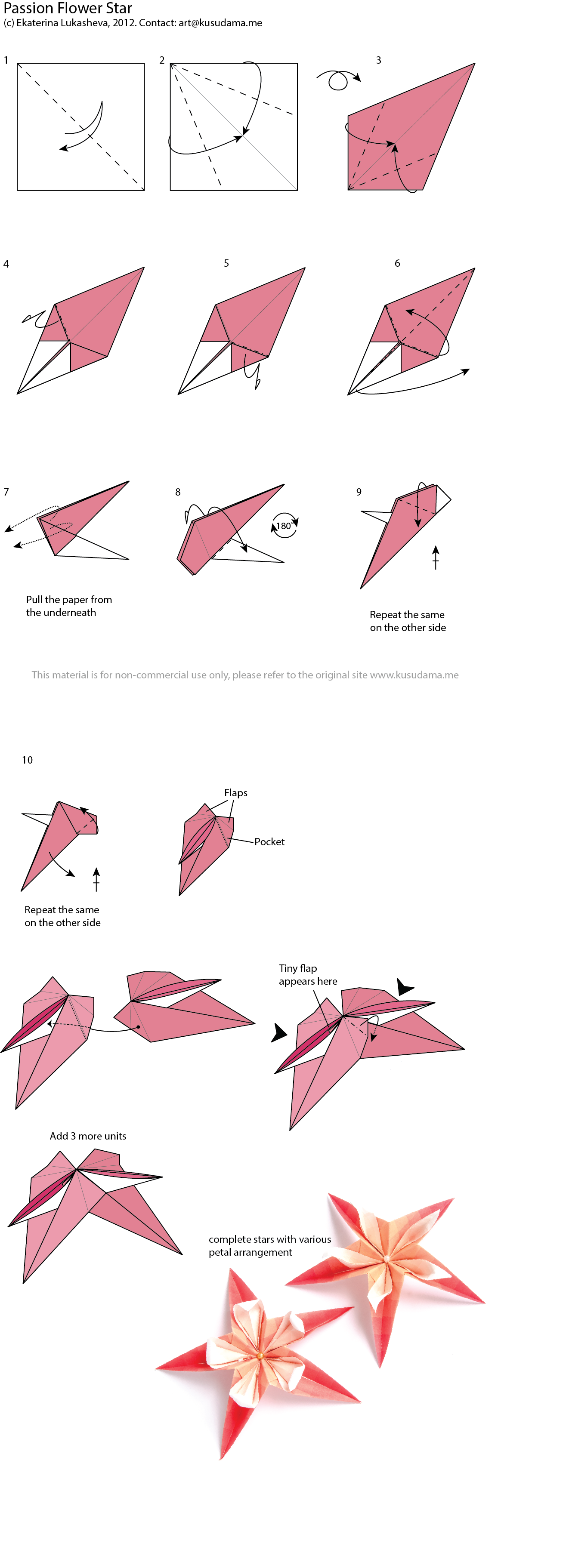 Diagram for Passion_flower kusudama